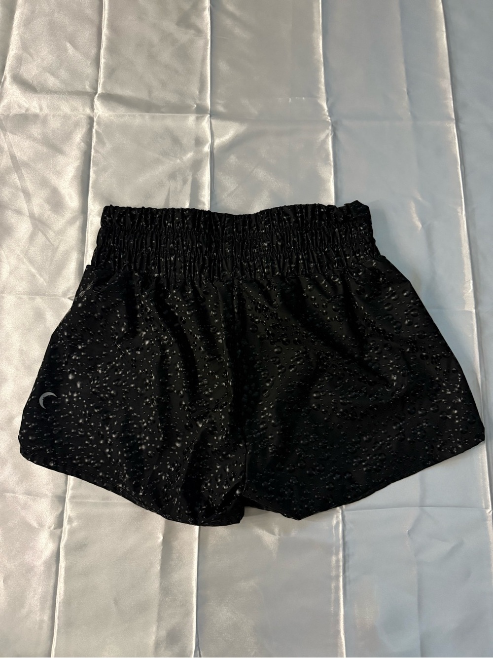 Zyia Active High Rise Black Bomber Bubbles Shorts
